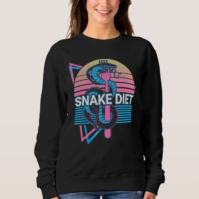 Moletom Snake Diet Snake Lover Retro (Frente)