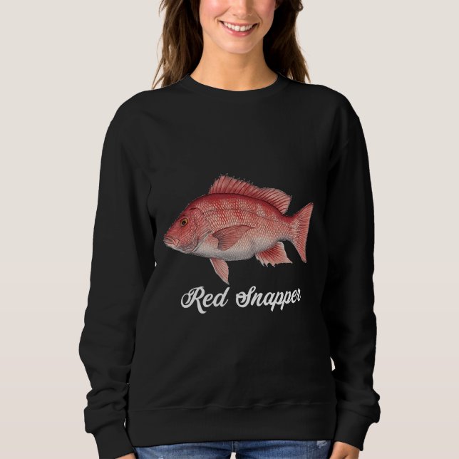 Moletom Snapper Vermelho-Instantâneo Pintura do Snapper Ve (Frente)