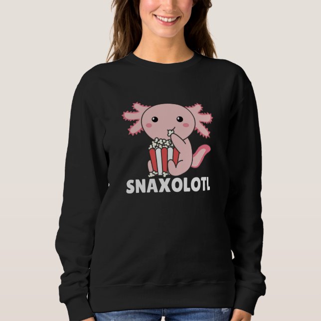 Moletom Snaxolotl Axolotl Amante Animais Doce Pipoca (Frente)