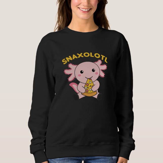Moletom Snaxolotl Axolotl Lover Cute Animais Pizza (Frente)