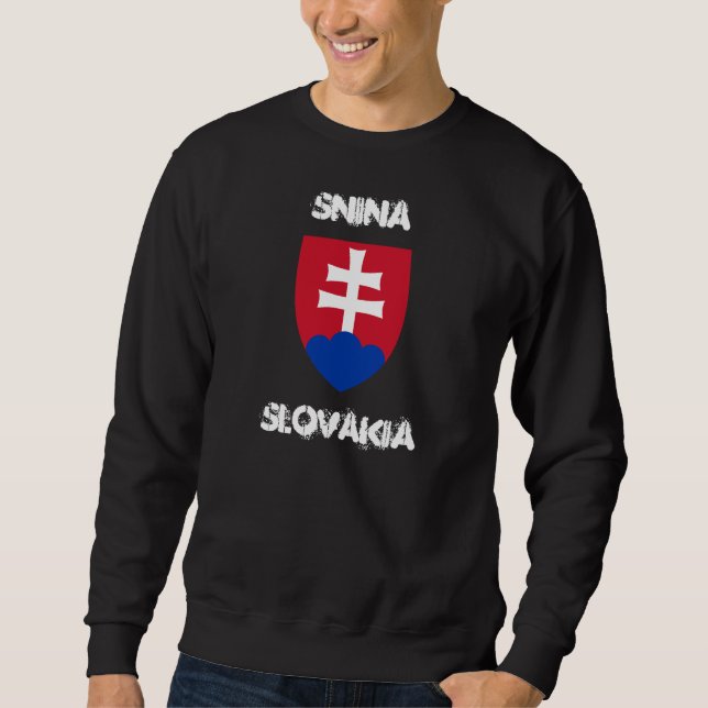 Moletom Snina, Eslováquia com brasão de armas (Frente)