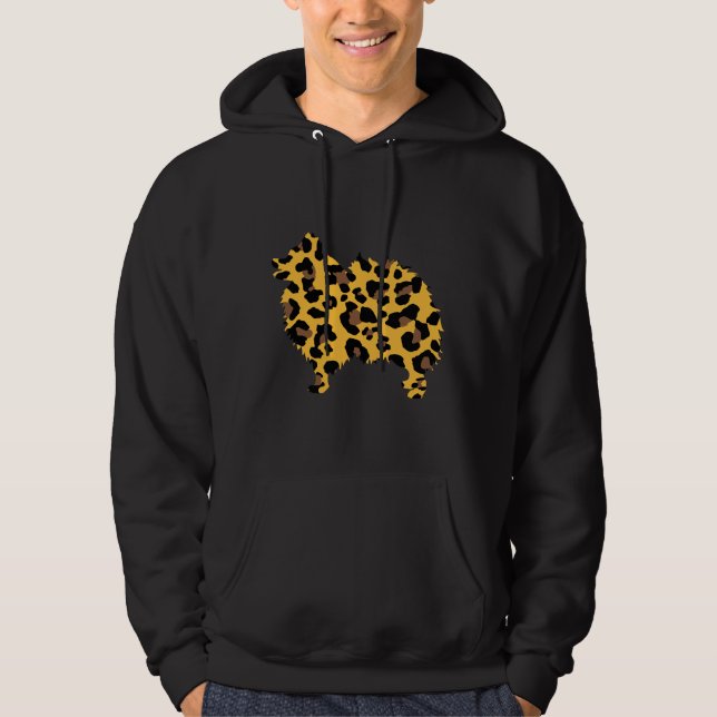 Moletom Snow Leopard Pomeranian Dog Print Pom Dog (Frente)