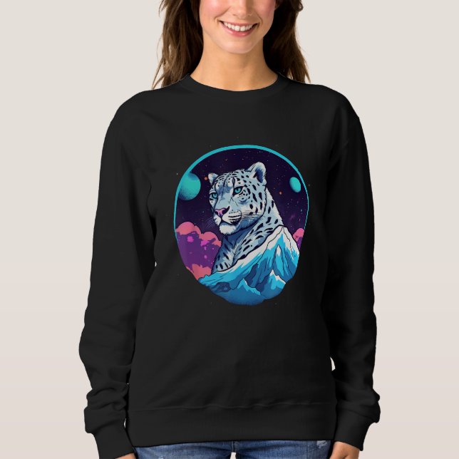 Moletom Snow Leopard Wild Animal Snow Leopard Men Women Ki (Frente)