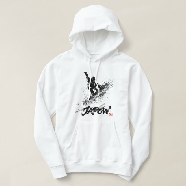 Moletom Snowboard Brush Art - Snowboarder Grab (Frente do Design)