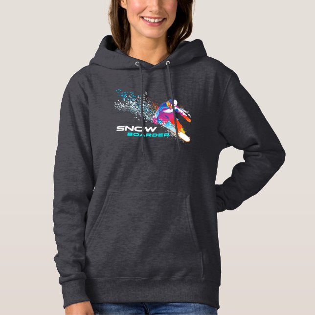 Moletom Snowboard | Hoodie, de uso feminino (Frente)