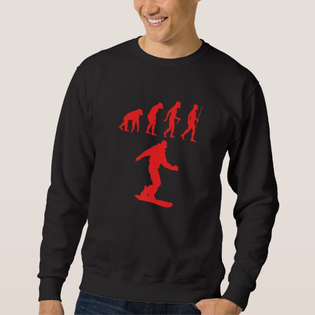 Moletom Snowboard Snowboarder Do Primate Ao Snowboarder (Frente)