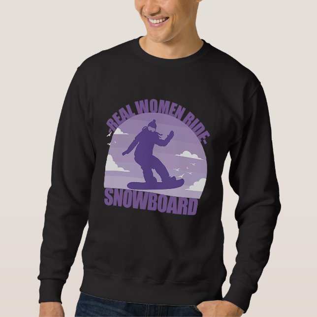 Moletom Snowboard Snowboarder  funny saying girl (Frente)