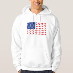 Moletom Snowboarder-Patriotic Flag