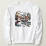 Moletom Snowman Christmas Sweet<br><div class="desc">Uma Bela Camiseta De Natal Snowman.</div>