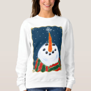 Moletom Snowman com Arte de Natal em Floco de Neve a Vesti