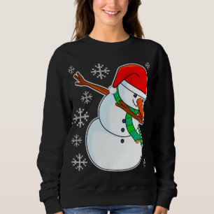 Moletom Snowman Dabbing Natal Dab Xmas Kids Meninas