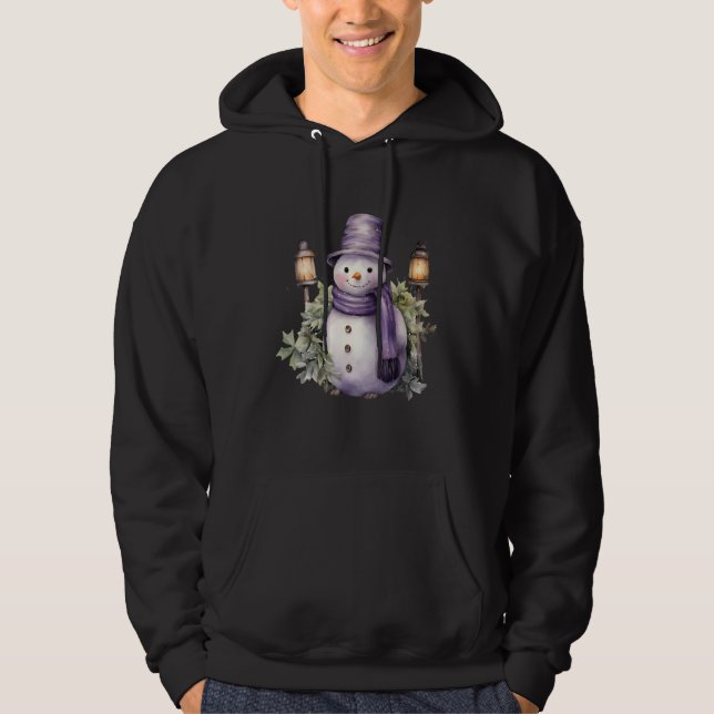 Moletom Snowman no Natal de Carrot Nose Scarf (Frente)