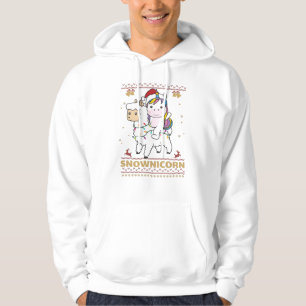 Moletom Snownicorn Unicorn Lama Natal Animais de inverno