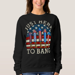 Moletom Só Aqui Para Bang 4 De Julho, Bandeira Americana 1
