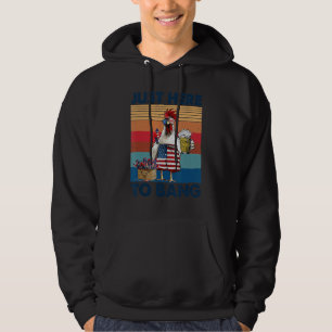 Moletom Só Aqui Para Bang Usa Bandeira Galinha 4 De Ju