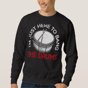 Moletom Só estou aqui para bater o Drummer Musi