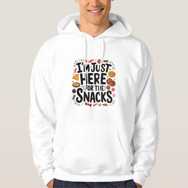 Moletom Só estou aqui para os Snacks Hoodie (Frente)