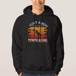 Moletom Só um menino que ama dinossauro Dinossauro Desi