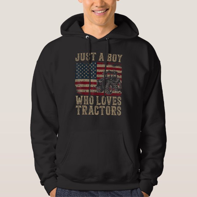 Moletom Só Um Menino Que Ama Os Tratores, Fazenda De Anive (Frente)
