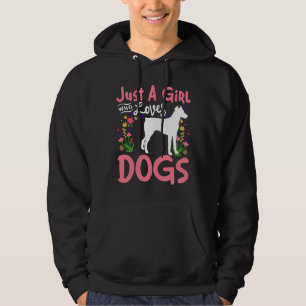 Moletom Só Uma Menina Que Ama Dogs Doberman 289