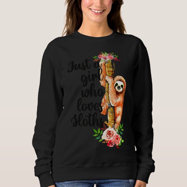 Moletom Só Uma Menina Que Ama Floral De Lama (Frente)