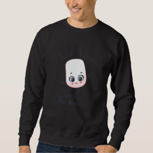 Moletom Só Uma Menina Que Ama O Marshmallow Cute Marshmall