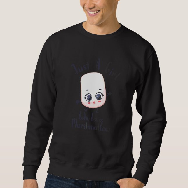 Moletom Só Uma Menina Que Ama O Marshmallow Cute Marshmall (Frente)