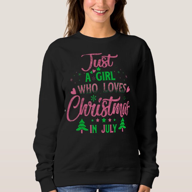 Moletom Só Uma Menina Que Ama O Natal (Frente)