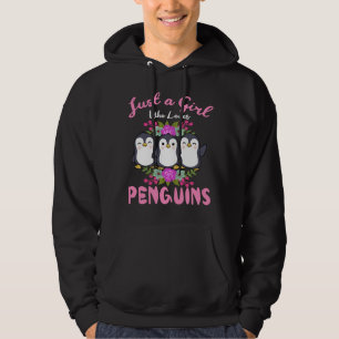 Moletom Só Uma Menina Que Ama Pinguins Dando Pinguins Às