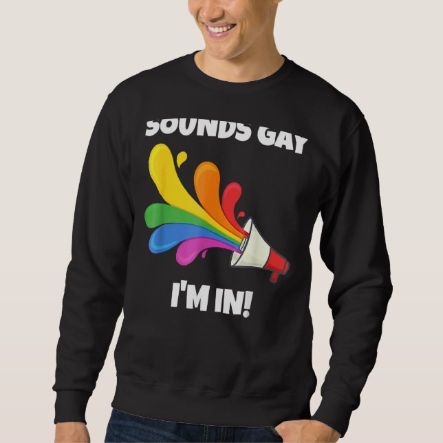Moletom Soa Gay, estou com o Arco-íris para Orgulho 3 (Frente)