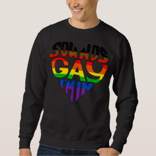 Moletom Soa Gay, estou no Rainbow Heart Pride 1