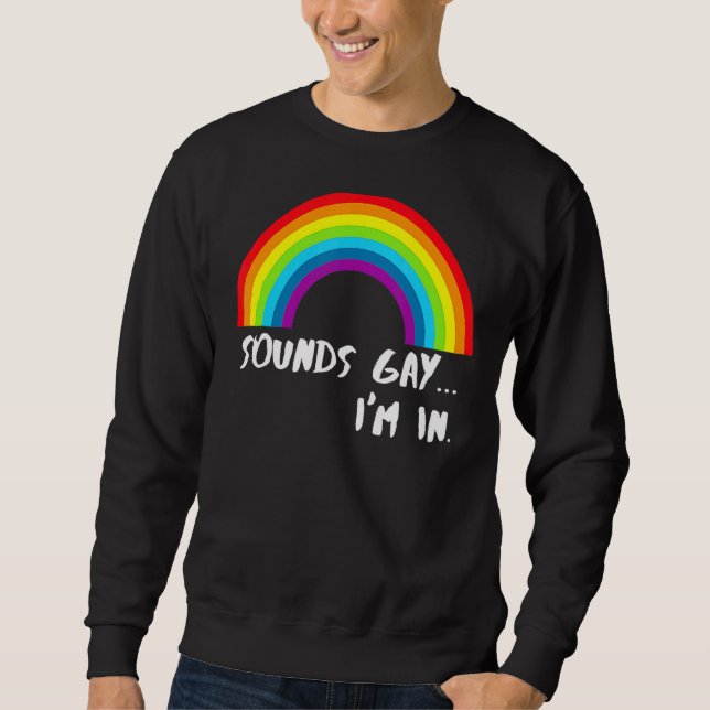 Moletom Soa Gay, estou no Rainbow Pride (Frente)