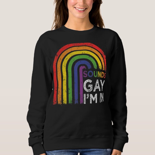 Moletom Soa Gay, estou no Rainbow Pride (Frente)