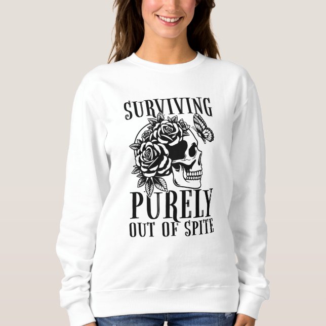 Moletom Sobrevivendo exclusivamente fora do estado (Frente)