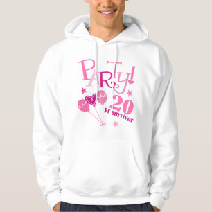 Moletom Sobrevivente do cancro da mama 20 anos