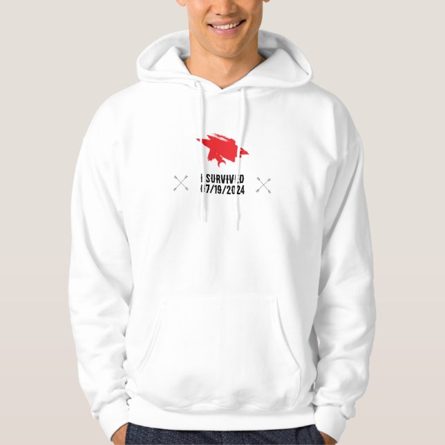 Moletom Sobrevivi ao 19 de julho Hoodie - Simples (Frente)