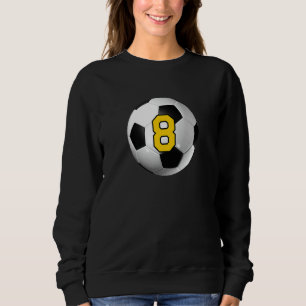 Moletom Soccer Ball Lucky Favorito Jersey Número 8
