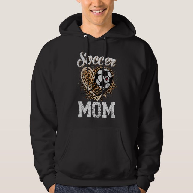 Moletom Soccer Mãe Dia de as mães da Bola Leopardo (Frente)