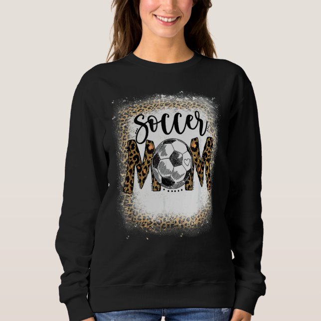 Moletom Soccer Mãe Padrão Leopardo Sangrando Jogo da Mãe (Frente)