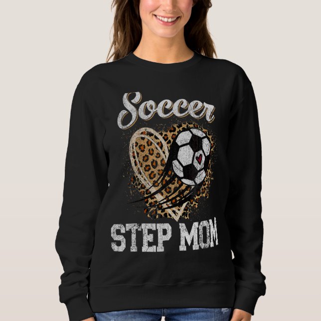 Moletom Soccer Passo Mãe Dia de as mães da Bola Leopardo (Frente)