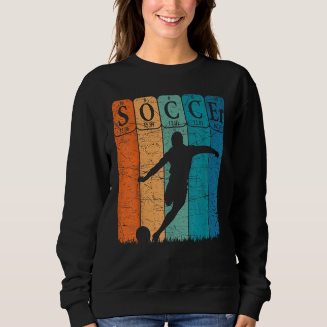 Moletom Soccer Periodic Table Elements Soccer Player Nerd  (Frente)