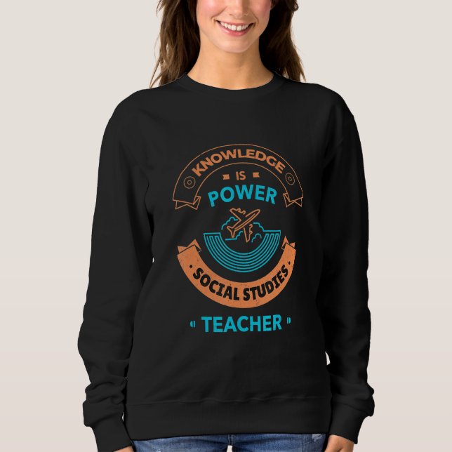 Moletom Social Studies Teacher  Social Studies World Teach (Frente)