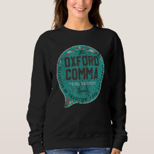 Moletom Sociedade de Preservação da Vírgula de Oxford da E