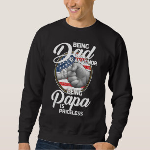 Moletom Soco no Punho Ser Pai é uma Honra Ser Papai é Ines