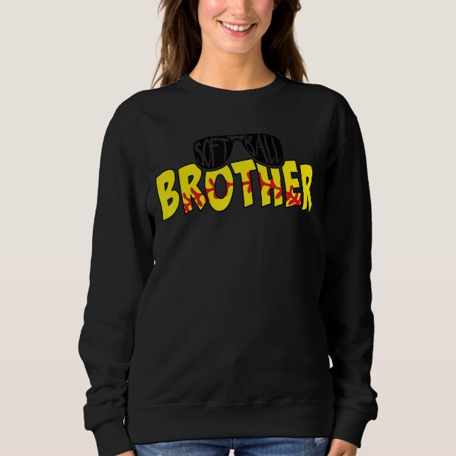 Moletom Softball Brother Sunglass Game Day Sofball (Frente)