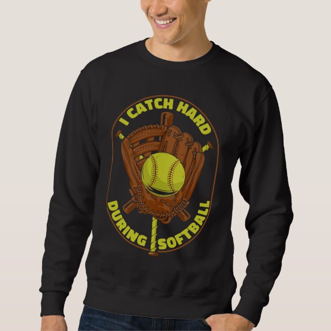 Moletom Softball Catcher Pitcher Batter  Softball (Frente)