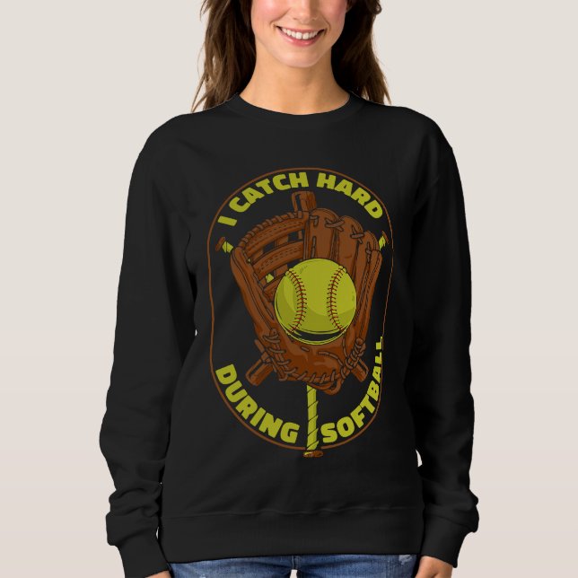 Moletom Softball Catcher Pitcher Batter  Softball (Frente)