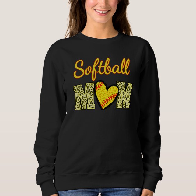 Moletom Softball Love Softball Life Mom High School Softba (Frente)