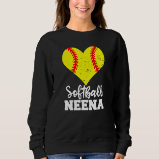 Moletom Softball Neena Softball Heart Grandma Neena