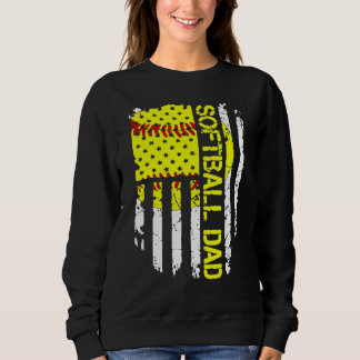 Moletom Softball Pai Americano Flag Vintage